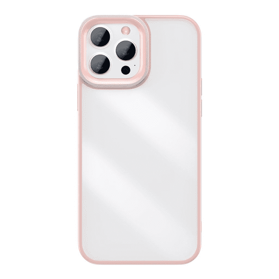BASEUS Crystal iPhone 13 Pro Max átlátszó tok, rózsaszín (ARJT001104) (ARJT001104)
