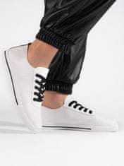 Amiatex Női tornacipő 107865 + Nőin zokni Gatta Calzino Strech, fehér, 37