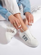 Amiatex Női tornacipő 107882 + Nőin zokni Gatta Calzino Strech, fehér, 36