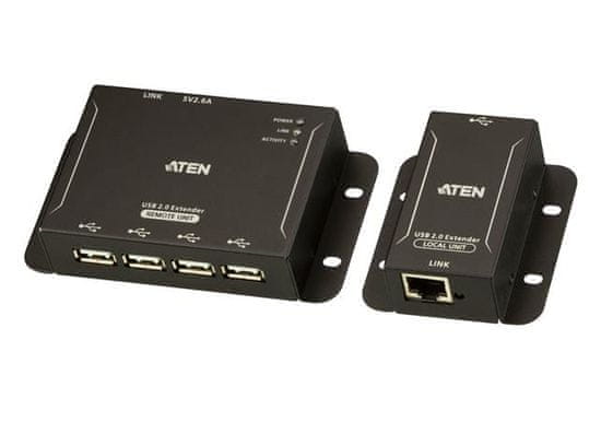 4 portos USB 2.0 CAT 5 Extender (akár 50 m)