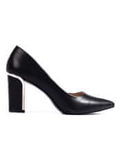 Amiatex Női körömcipő 107790 + Nőin zokni Gatta Calzino Strech, fekete, 37