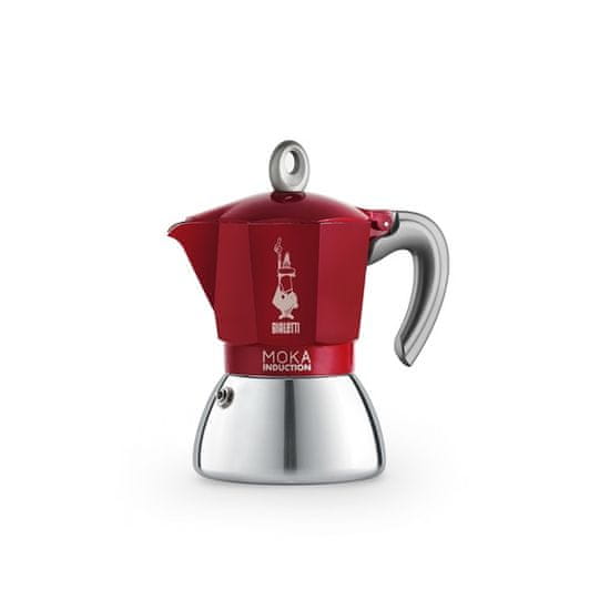 BIALETTI Moka 6946 Induction 6 személyes indukciós piros kotyogós kávéfőző