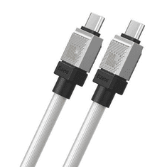 BASEUS CoolPlay USB-C - USB-C kábel 100W 2m fehér (CAKW000302) (CAKW000302)