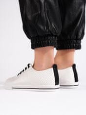 Amiatex Női tornacipő 107865 + Nőin zokni Gatta Calzino Strech, fehér, 37