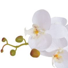 Vidaxl cserepes fehér műorchidea 75 cm 244425