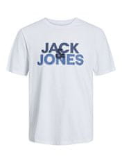 Jack&Jones Férfi pizsama JACULA Standard Fit 12255000 White/Shorts Bia (Méret L)
