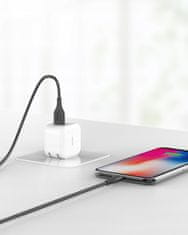 Innostyle Innostyle Jazzy Usb Lightning Mfi Gyors Töltőkábel Iphone Kevlár 2M Fekete