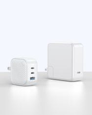 Innostyle Innostyle Mini Cube Nagy Teljesítményű Gyorstöltő Gan Utazás Eu Us Uk Au 3X Usb Usb-C 65W Fehér