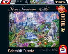 Schmidt Puzzle Vad természet: Állatok a holdfényben 1000 db