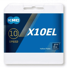 KMC X10EL ezüst 114 láncszemű lánc BOX