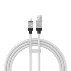 BASEUS CoolPlay USB-A - USB-C kábel 100W 1m fehér (CAKW000602) (CAKW000602)