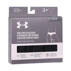 Under Armour 3PACK Fekete női tanga (1383893 001) - méret XL