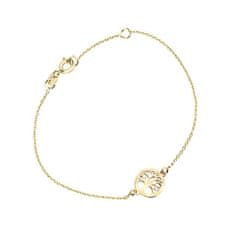 Cutie Jewellery Sárga arany karkötő Életfa Z5030-60-X-1