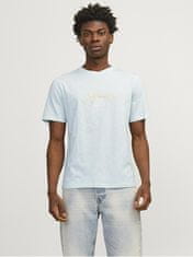 Jack&Jones Férfi póló JORARUBA Standard Fit 12255452 Skylight (Méret L)