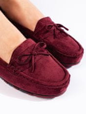 Amiatex Női mokaszin 107937 + Nőin zokni Gatta Calzino Strech, piros árnyalat, 39