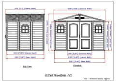 DURAMAX WoodSide Plus kerti ház 233 x 325 x 240 cm