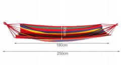 Malatec Egyszemélyes kerti függőágy 80x200cm 120kg-ig