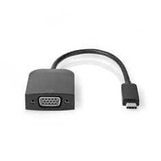 Nedis USB-C -> VGA átalakító kábel 0.2m fekete (CCGP64852BK02) (CCGP64852BK02)