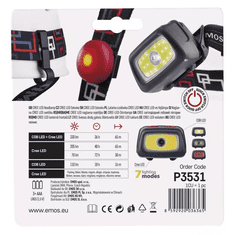 EMOS CREE+COB LED fejlámpa 330lm (P3531) (P3531)