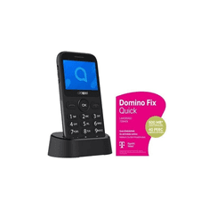 Alcatel 2020 mobiltelefon ezüst + DominoFix Quick alapcsomag (10799) (alca10799)