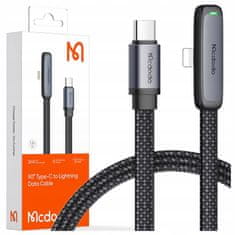 Mcdodo Mcdodo Szög Kábel Usb-C Villám Lapos 36W Iphone 12 13 14 Fekete 1M