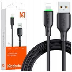 Mcdodo Mcdodo Töltő Usb Villám Gyors Töltőkábel Iphone 1M Led Fekete