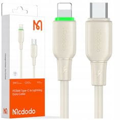 Mcdodo Mcdodo Töltő Usb-C Villám Gyors Töltőkábel Iphone-Hoz 1M Led Bézs Színű