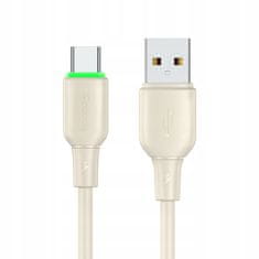 Mcdodo Mcdodo Usb-C Gyors Töltőkábel Samsung Xiaomi C Típusú 6A 100W 1M Led Bézs Színben