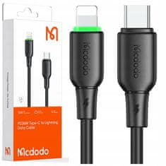 Mcdodo Mcdodo Töltő Usb-C Villám Gyors Töltőkábel Iphone 1M Led Fekete