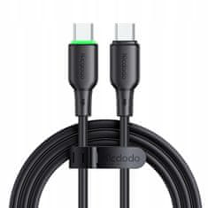 Mcdodo Mcdodo Usb-C Gyors Töltőkábel Samsung Alma Usb Típusú C 65W 1M Led Fekete