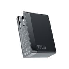 Mcdodo Mcdodo Gan Gyorstöltő Telefonhoz, Laptophoz Usb-C Pd Usb-A Qc 100W Fekete