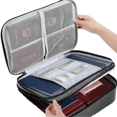 VIVVA® Dokumentumok tárolása, 37 x 27 x 10 cm, zárral ellátott táska - DOCTURO