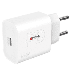 Skross USB-C hálózati töltő 30W fehér (SKCH000430WPDEUCN) (SKCH000430WPDEUCN)