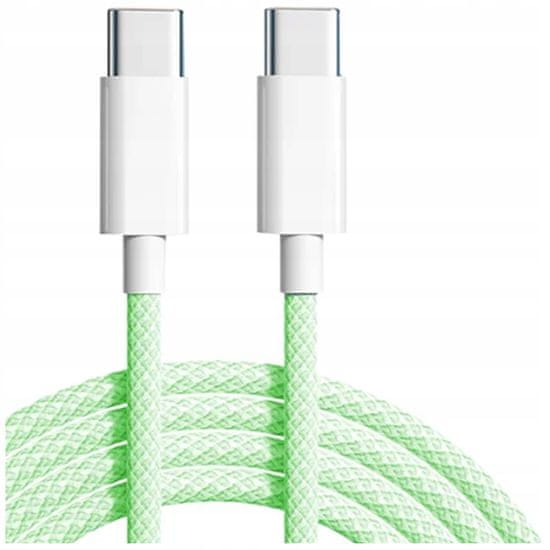 CO2 Co2 Töltő Usb-C Gyors Töltőkábel Usb C Típusú Kábel Iphone 15-Hez 1M Zöld