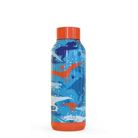 QUOKKA Solid Kids vákum szigetelt vizesüveg 510 ml, dinosaur