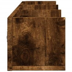 Vidaxl 2 db füstös tölgyszínű szerelt fa faliszekrény 75x18x16,5 cm 840438