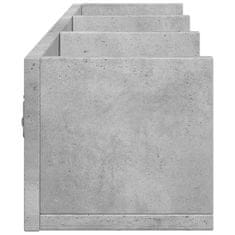 Vidaxl 2 db betonszürke szerelt fa faliszekrény 75x18x16,5 cm 840436