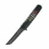 Knife G626-BS zsebkés 9,6 cm, teljesen fekete, ABS műanyag, szamuráj motívum 