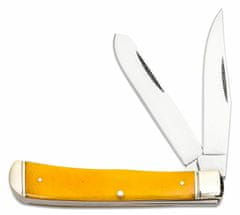 Cold Steel FL-TRPR-Y hideg acél csapókés / 4,125" ZÁRT / 2 KÉS (mindkettő 3,3") / 8CR13MOV / YELLOW BONE /