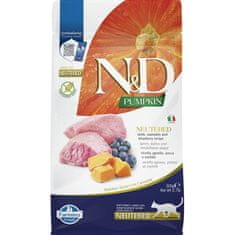 N&D PUMPKIN Cat GF Lamb & Blueberry Ivartalanított felnőtt 300 g