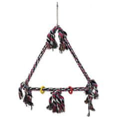 BIRD JEWEL Swing BIRD JEWEL színes kötéllel 70 cm