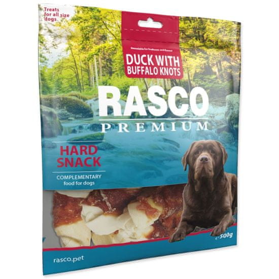 RASCO PREMIUM Csemege bivalycsomó kacsahússal 5 cm 500 g