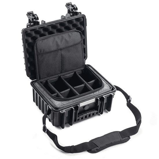 B&W Outdoor Case 3000 Fotós bőrönd - Fekete (PP.117.B.TEX)