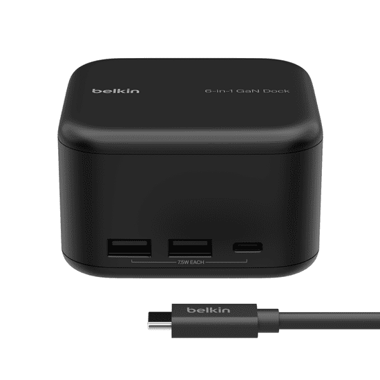 Belkin Connect GaN 96W Univerzális dokkoló (INC018VFBK)