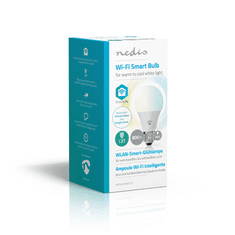 Nedis 9W E27 WiFi Intelligens LED Izzó - Állítható: Meleg - Hideg Fehér (WIFILW10WTE27)