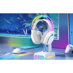 Onikuma X22 vezetékes gaming fejhallgató fehér (X22 white)