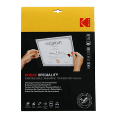 KODAK 200 mikron A4 újrahasználható lamináló fólia (10 db / csomag) (LMA4RET-PK10F)