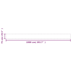 Vidaxl antracitszürke 100% oxford poliészter erkélyparaván 75 x 1000cm (4000048)