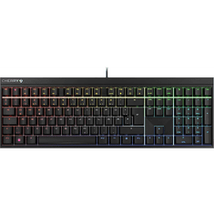 Cherry MX 2.0S (MX Red Silent Switch) Mechanikus Gaming Billentyűzet - Német (Fekete) (G80-3821LWADE-2)