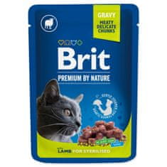 Brit BRIT Prémium báránydarabok mártással sterilizált macskáknak 100 g